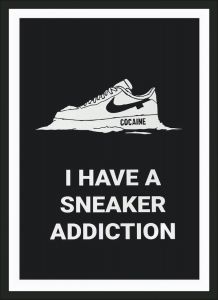 Ξύλινο Κάδρο Sneaker Addiction 30X40cm SNK91