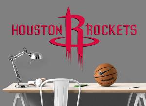 Αυτοκόλλητο τοίχου NBA Houston Rockets SP64