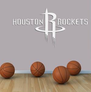 Αυτοκόλλητο τοίχου NBA Houston Rockets White SP63
