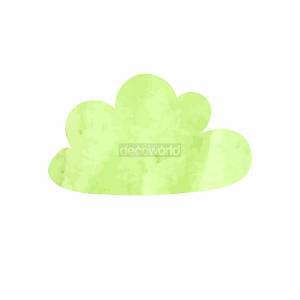 Παιδικό Αυτοκόλλητο Πράσινο Συννεφάκι Stick817