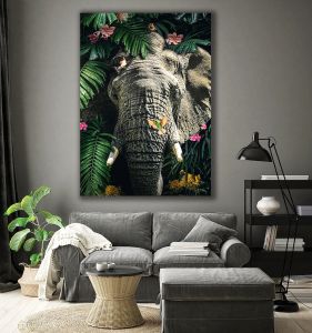 Πίνακας σε καμβά Ελέφαντας LUX20