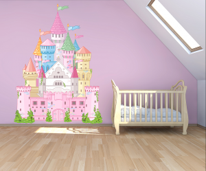 Παιδικό Αυτοκόλλητο Πριγκιπικό κάστρο Stick710