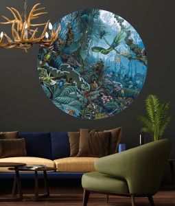 Giant Rould Wall Sticker Tropical Design stick884
