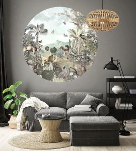 Giant Rould Wall Sticker Tropical Design stick882