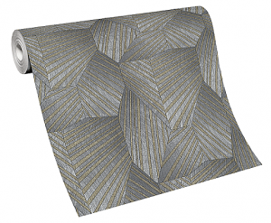 Ταπετσαρία Τοίχου Τρίγωνα Grey Gold 1015210 53x1000cm