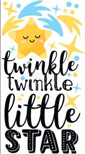 Παιδικά αυτοκόλλητα Twinkle Little Star Stick745
