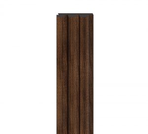 Wooden slat wall panel M - Line Chocolate 101933