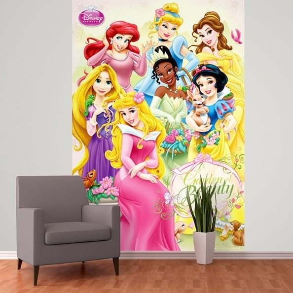 Ταπετσαρία Τοίχου Έτοιμων Διαστάσεων Disney Princess 1,58M x 2,32Y